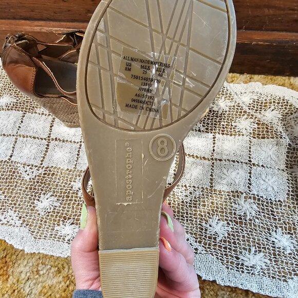 Apostrophe snake skin platform sandals - Picture 5 of 5